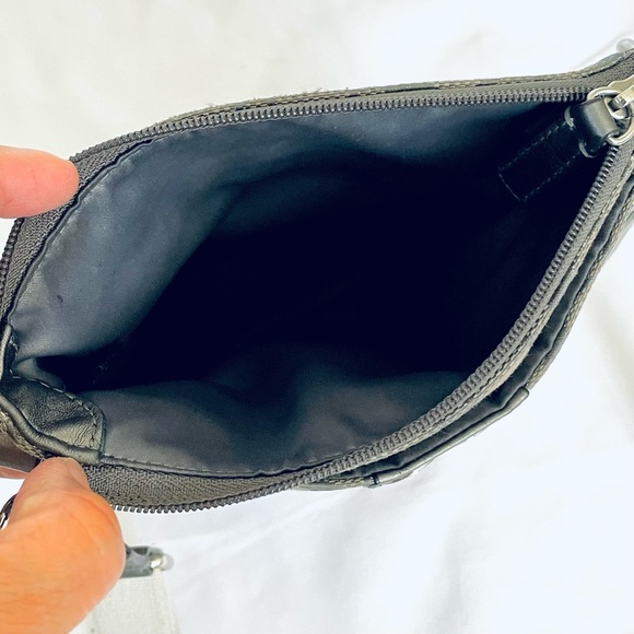 Coach Signature Metallic Swing Pack Crossbody - Grey - Picture 7 of 8